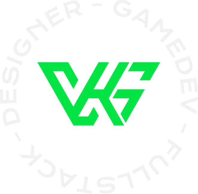 VkS Logo with rotating text